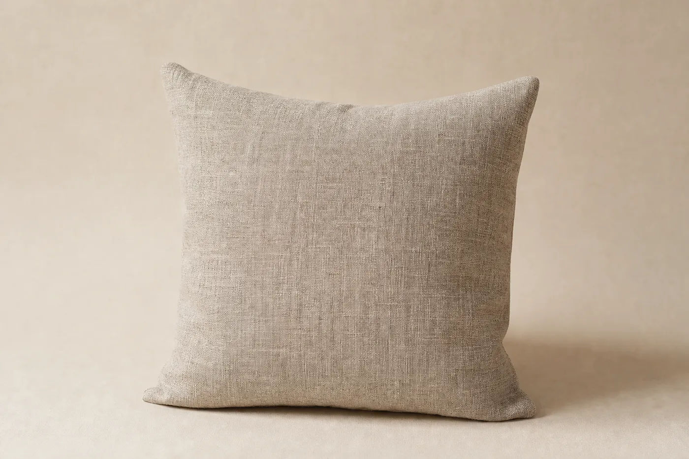 Coussin Lin Lavé Greige Studio