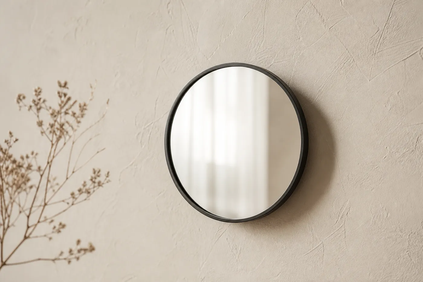 Petit Miroir Rond Mural Ø 25 cm