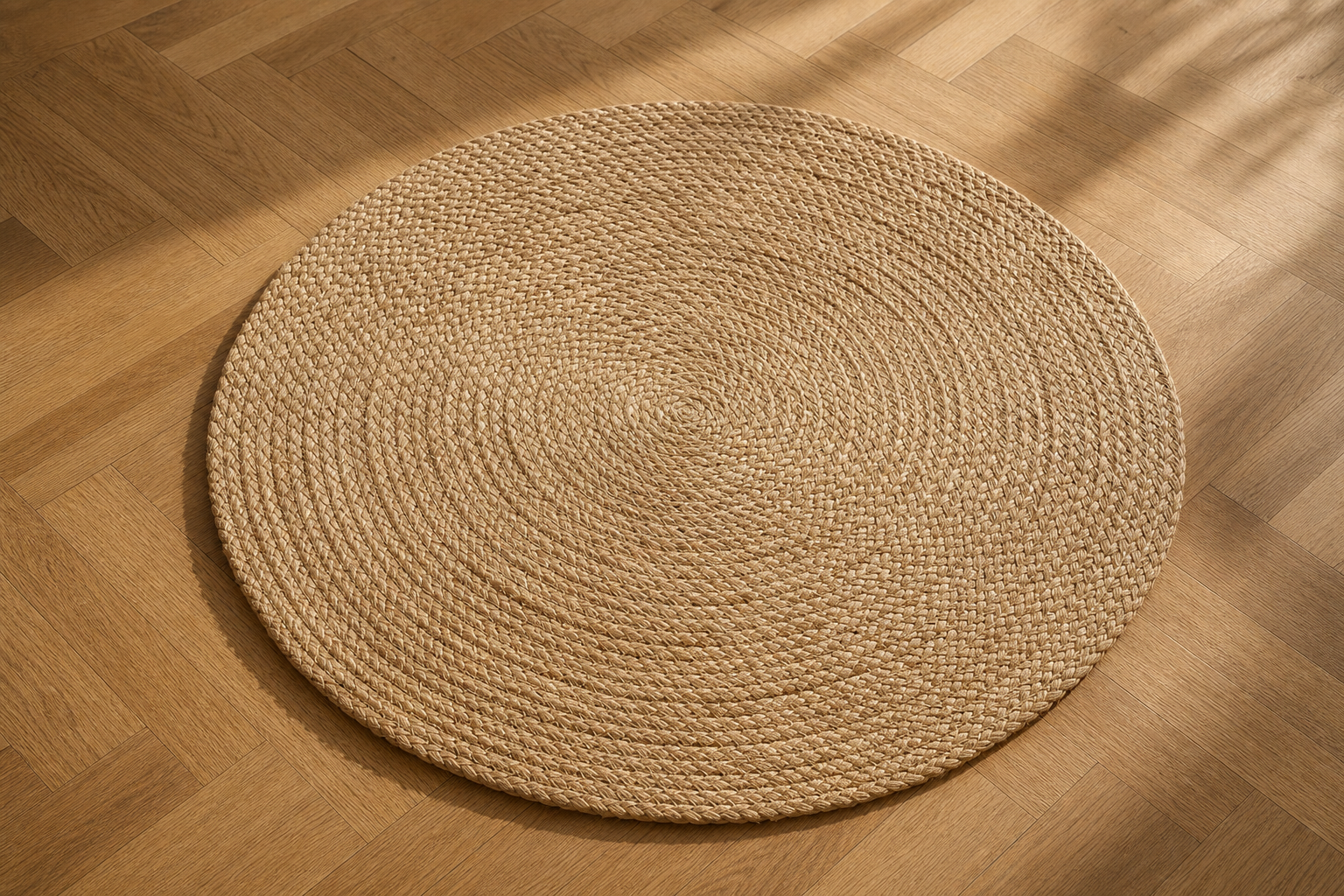 Tapis Jute Tressée Ronde — Série 14