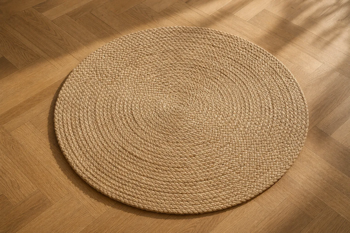 Tapis Jute Tressée Ronde — Série 14